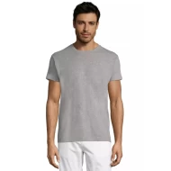 Tricou bumbac Sol's, 150g/m2, gri melange