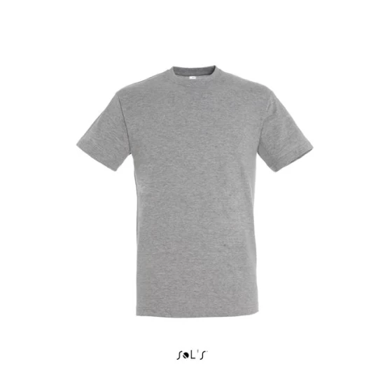 Tricou bumbac Sol's, 150g/m2, gri melange