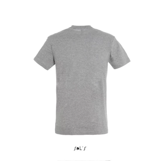 Tricou bumbac Sol's, 150g/m2, gri melange