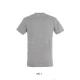 Tricou bumbac Sol's, 150g/m2, gri melange