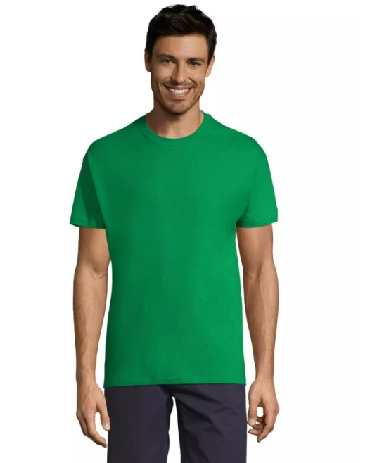 Tricou bumbac Sol's, 150g/m2, verde kelly