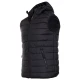 Vesta cu gluga impermeabila, neagra