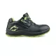 Pantofi de protectie S3, bombeu si lamela metalica, talpa verde