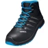 UVEX2 TREND bocanci din piele, S3 SRC, ESD, negru cu albastru