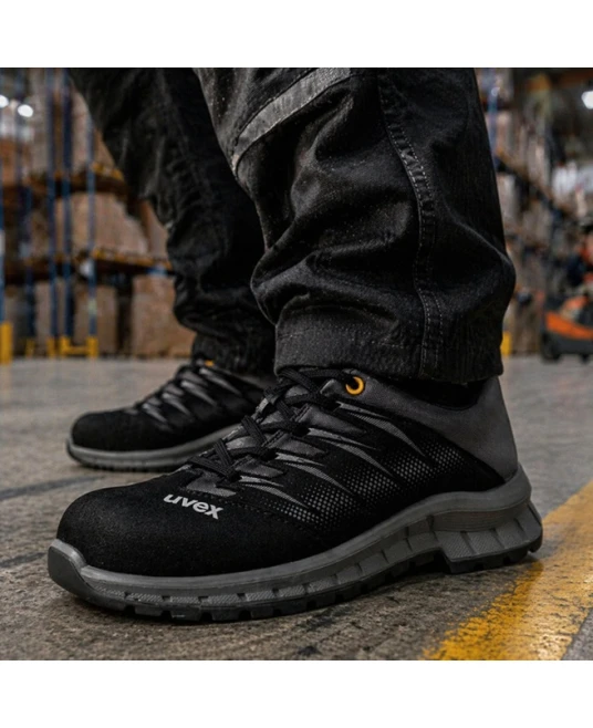 UVEX2 TREND pantofi de protectie S2, SRC ESD, negru cu gri