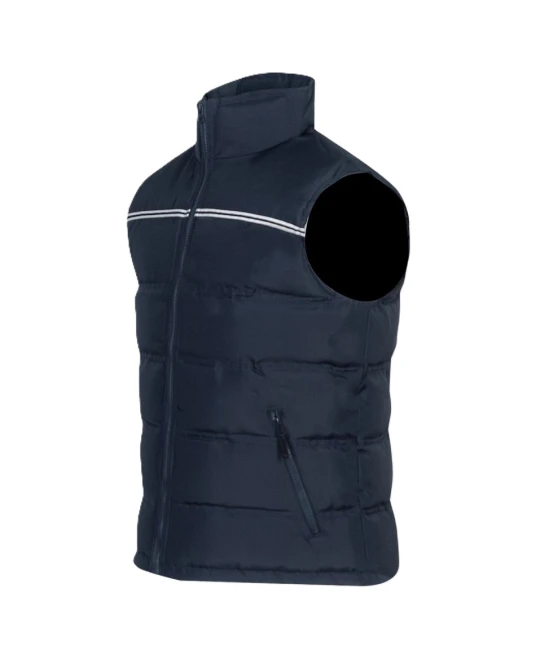 Vesta vatuita impermeabila, dungi reflectorizante, bleumarin