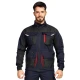Jacheta de lucru tercot Kastor stretch, 250g/m2, bleumarin-rosu