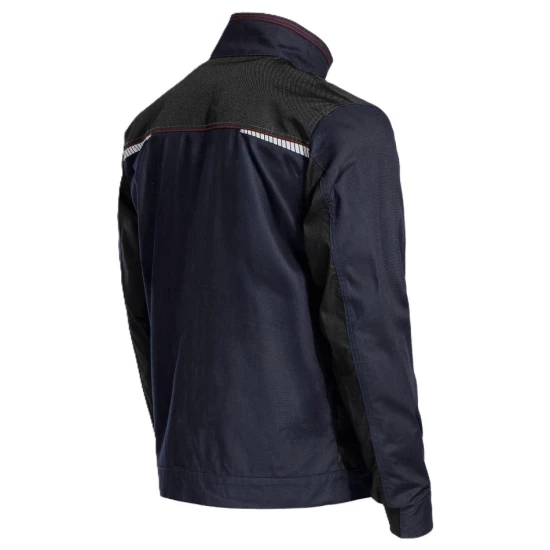 Jacheta de lucru tercot Kastor stretch, 250g/m2, bleumarin-rosu