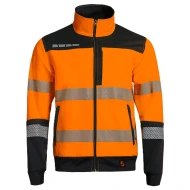 Jacheta stretch HiVis subtire 210g/m2 , negru-portocaliu