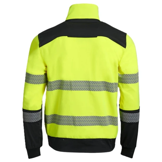 Jacheta stretch HiVis subtire 210g/m2 , negru-galben