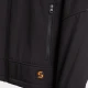 Softshell cu gluga Runna, accesorii reflectorizante, negru