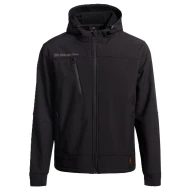 Softshell cu gluga Runna, accesorii reflectorizante, negru