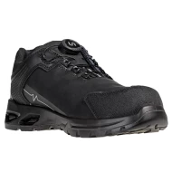 Pantofi de protectie S3S cu rozeta, accesorii reflectorizante, negru