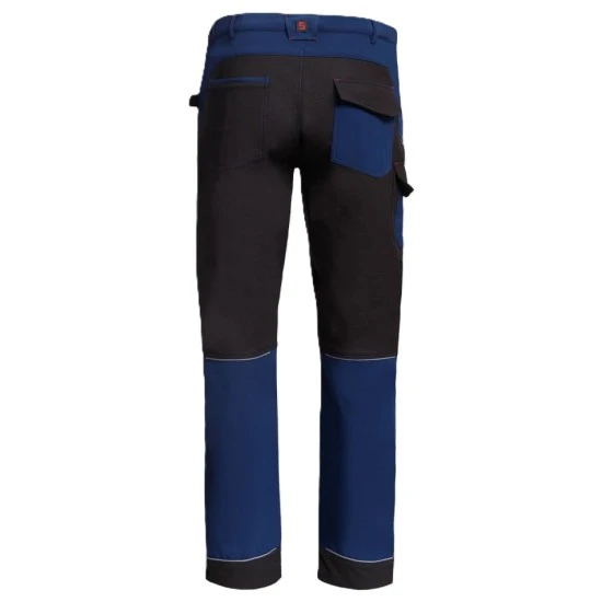 Pantaloni softshell, negru-bleumarin