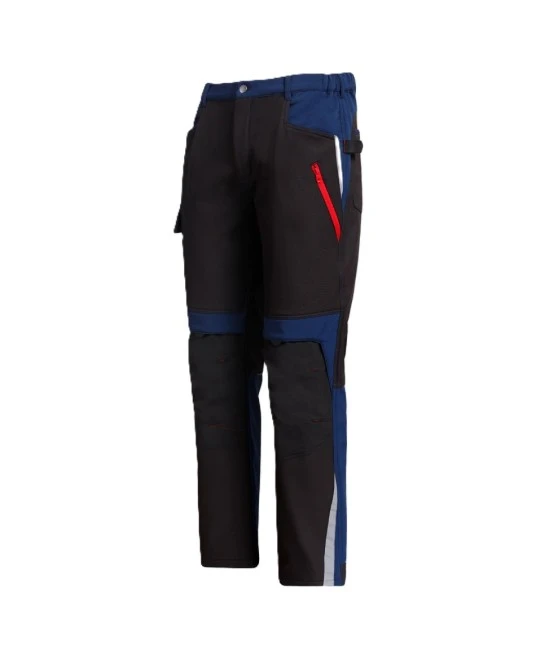 Pantaloni softshell, negru-bleumarin