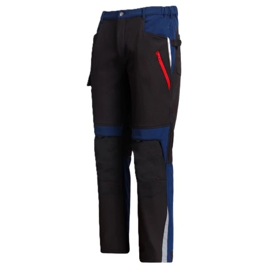 Pantaloni softshell, negru-bleumarin