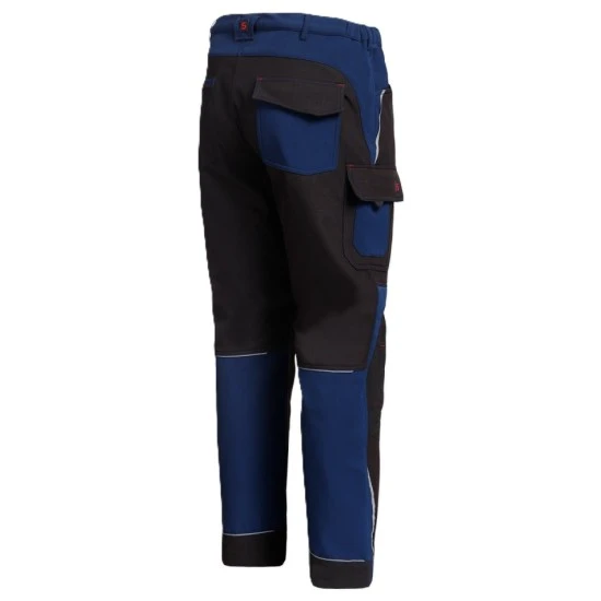 Pantaloni softshell, negru-bleumarin