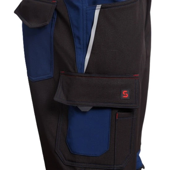 Pantaloni softshell, negru-bleumarin