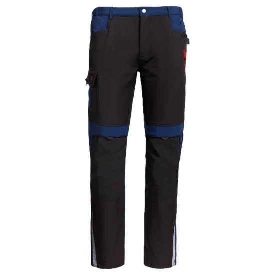 Pantaloni softshell, negru-bleumarin