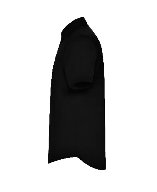 Camasa maneca scurta barbati, 130g/mp Negru Camasa maneca scurta barbati, 130g/mp Negru