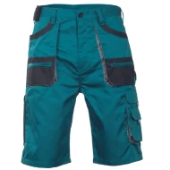 Pantaloni scurti de lucru tercot Carl, 235g/m2, verde/negru